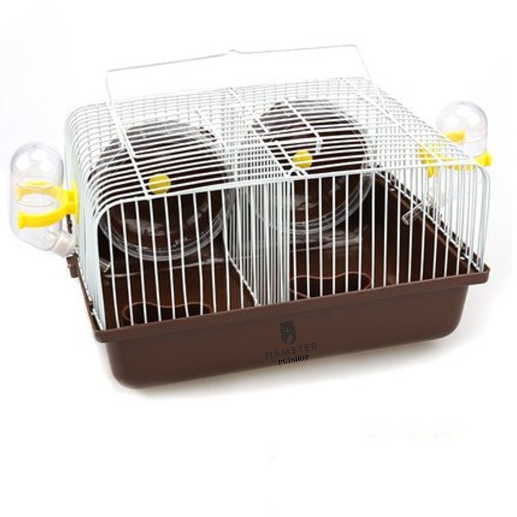 Lồng Hamster ngăn đôi  Full Phụ Kiện cho Hamster, sóc