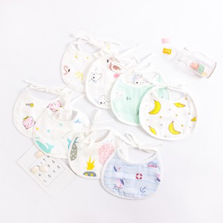 (MS69) Yếm xô size nhỏ cho bé 0-1 tuổi in họa tiết hai mặt mềm mại - yếm dãi yếm ăn dặm