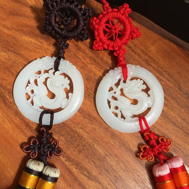 Ngọc bội Kỳ Lân đôi phụ kiện cosplay cổ trang