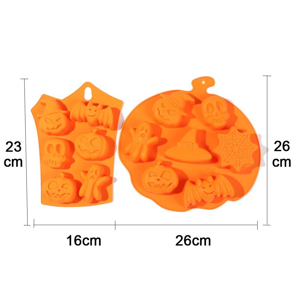CONOPERY Khuôn Làm Bánh Kẹo Socola Hình Đầu Lâu / Dơi Độc Đáo Trang Trí Halloween DIY