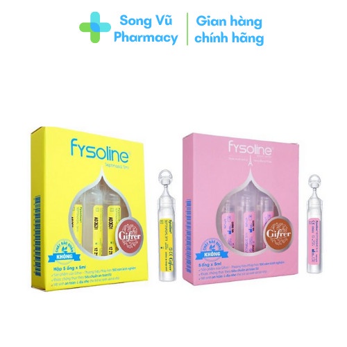Fysoline - Nước Muối Sinh Lý, Kháng Khuẩn Pháp Hỗ Trợ Nghẹt Mũi, Vi.êm Mũi, Sổ Mũi