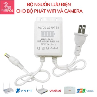 Bộ lưu điện dung lượng cao 3600mAh Wifi Camera - UPS 12V 2A