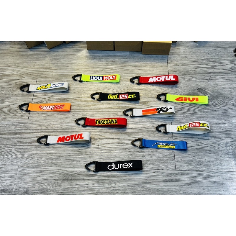 Móc Khoá Dây Nhiều Thương Hiệu Liqui,Marques,Motul,Akana v.v Siêu Tiện Lợi