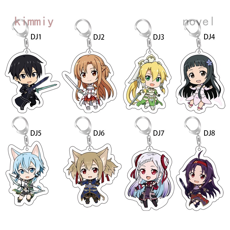 Móc Khóa Hình Nhân Vật Hoạt Hình Sword Art Online Yuuki Asuna Dễ Thương