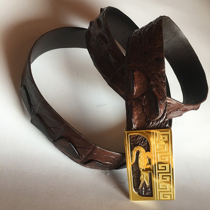 Dây nịt nam Thắt Lưng da Doanh Nhân Da cá sấu Thật 2 Lớp thời trang | BigBuy360 - bigbuy360.vn