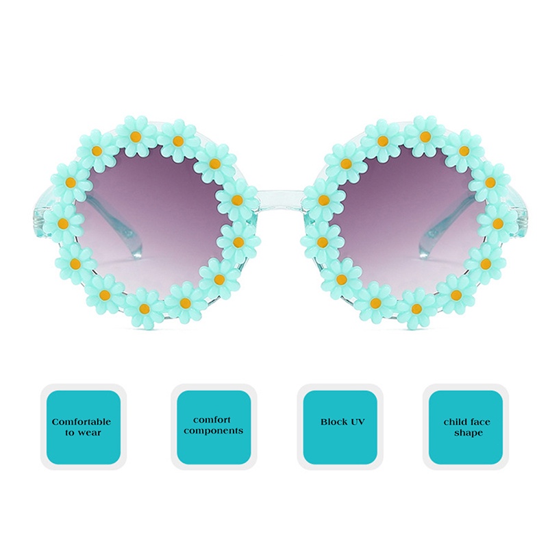 Kính Mát Hình Hoa Màu Đen Thời Trang Ngoài Trời Cho Bé Trai Và Gái dreamdiary dreamdiary