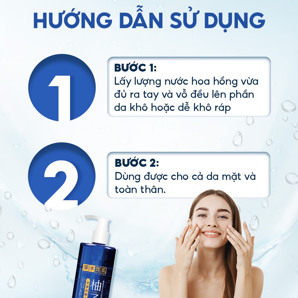 Dưỡng thể Nước Hoa Hồng Dưỡng Ẩm Cho Da Sáng Mịn, Bổ Sung HA Vitamin C Và Collagen, Ngăn Ngừa Lão Hóa 500ml SU001