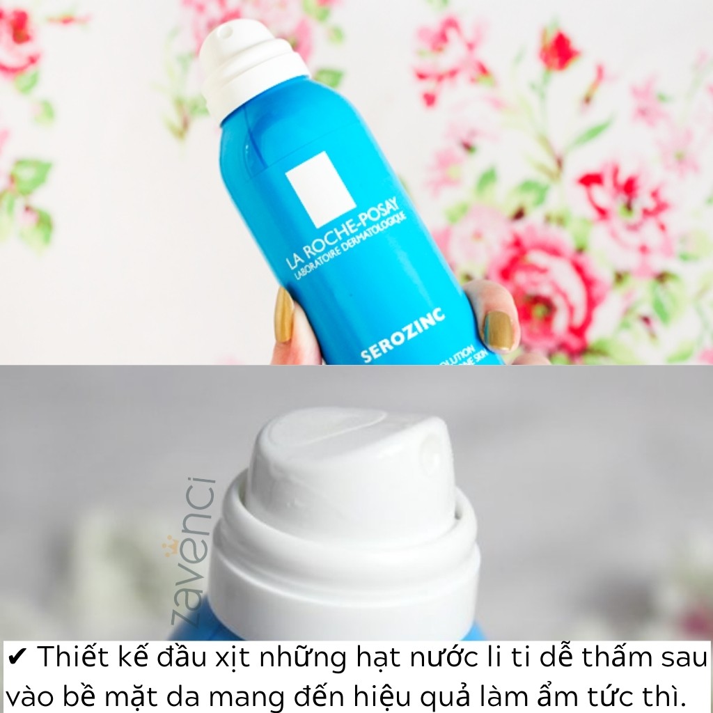 Xịt khoáng LA ROCHE POSAY Xịt khoáng dưỡng da giúp làm dịu da và giảm bóng nhờn cho da dầu mụn Serozinc (300ml)