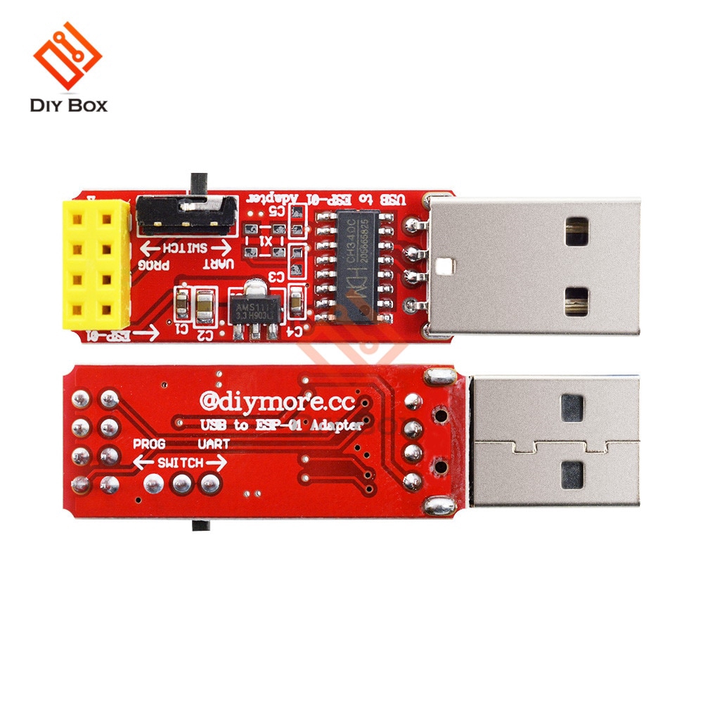 3.3V USB to ESP8266 ESP-01 ESP-01S Wi-Fi Adapter Module With CH340G USB to TTL Driver Serial Wireless Wifi Module for Arduino