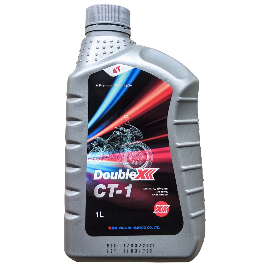 (NEW-2021) 1L DẦU NHỚT XE SỐ DOUBLE-X 15W40 1000ML -1L ( HÀN QUỐC)