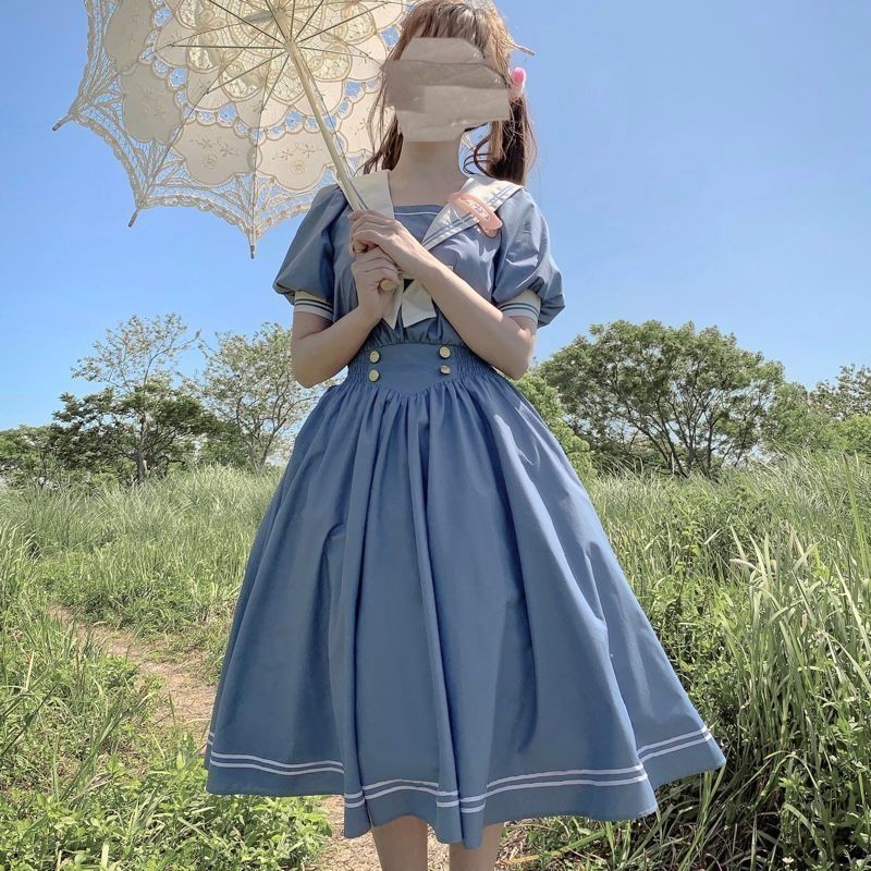 Váy thủy thủ phong cách lolita(ORDER)