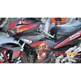 Tem Trùm Exciter 150 Đen Đỏ The Flash