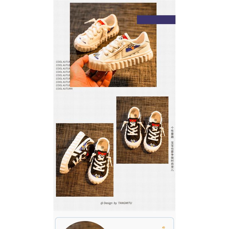 Giày Thể Thao Vải Canvas Đế Mềm Thoáng Khí Thoải Mái In Hình Sesame Street 5 Cho Bé