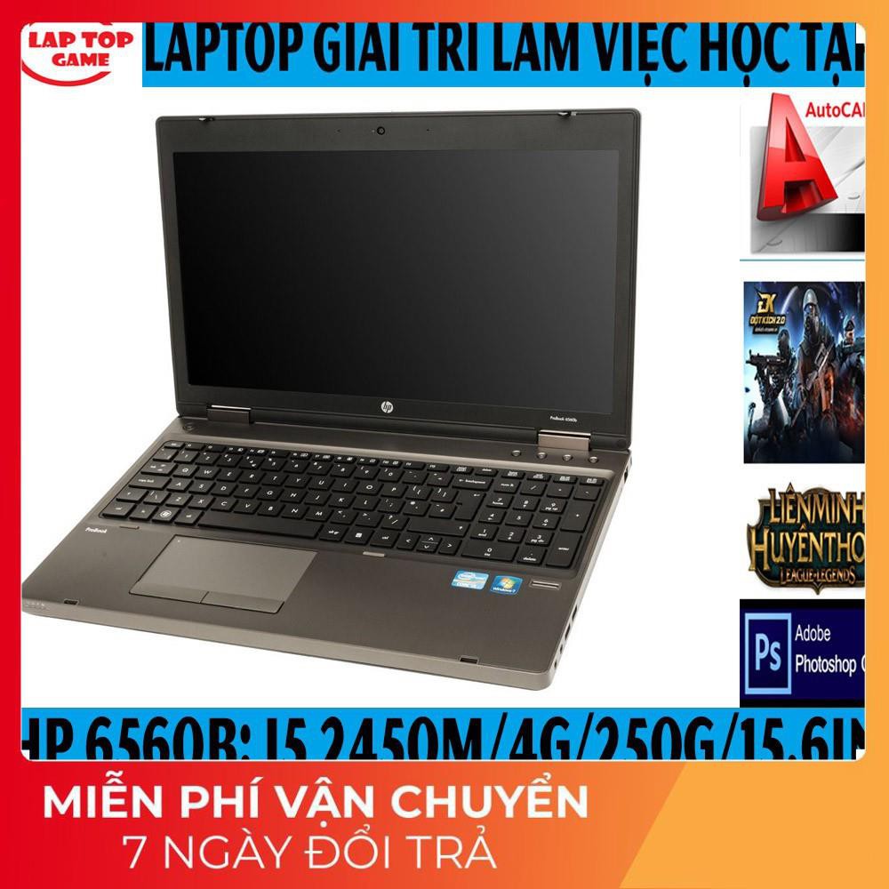 SALE  giá rẻ HP 6560B CORE i5 2450M- RAM 4G- Ổ 250G MÀN 15.6-PHÍM SỐ- Mới 99%) Laptop Cũ