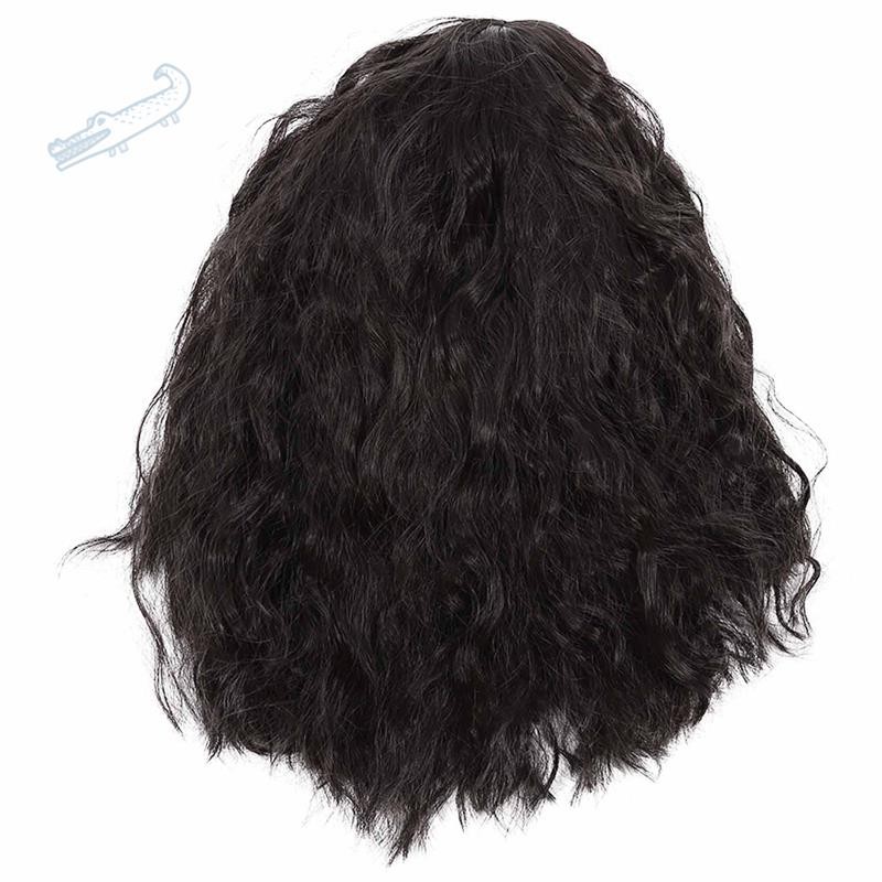 European And American Wig Women'S Front Lace Short Curly Hair Wig 100% Human Hair Machine Made No Smell 14 Inches