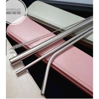 Ống Hút Inox 304 thép không gỉ, tái chế sử dụng, thân thiện môi trường km