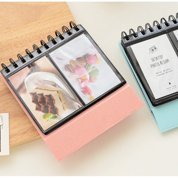 [Mã LIFEB04ALL giảm 10% tối đa 15K đơn 0Đ] Album ảnh để bàn lò xo polaroid mini đẹp để được 68 ảnh 6x9