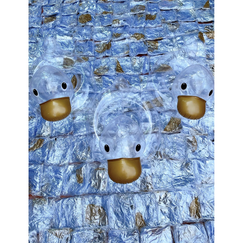 PHAO BƠI VỊT TRONG SUỐT CHO BÉ