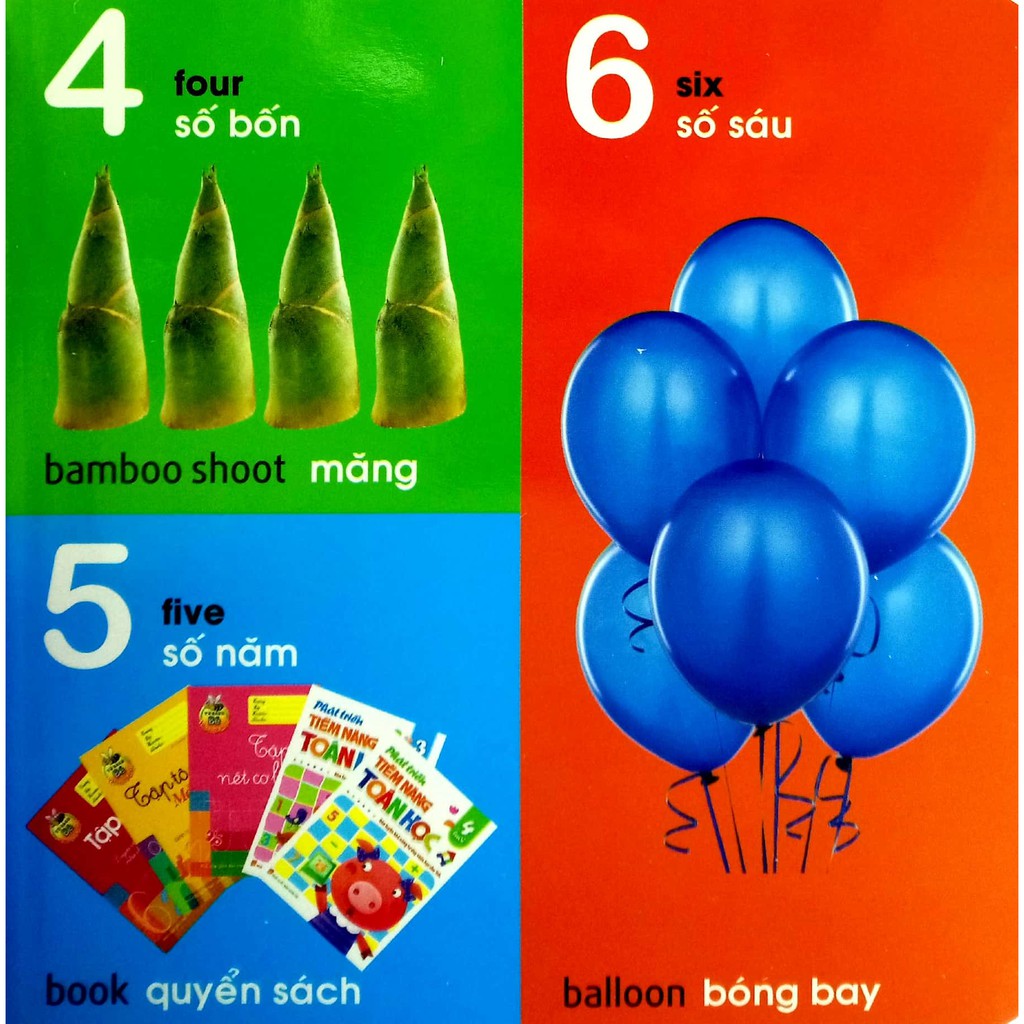 Sách: 101 First Words: Numbers - Shapes - Colours / 101 Từ Đầu Tiên: Chữ Số - Hình Dạng - Màu Sắc