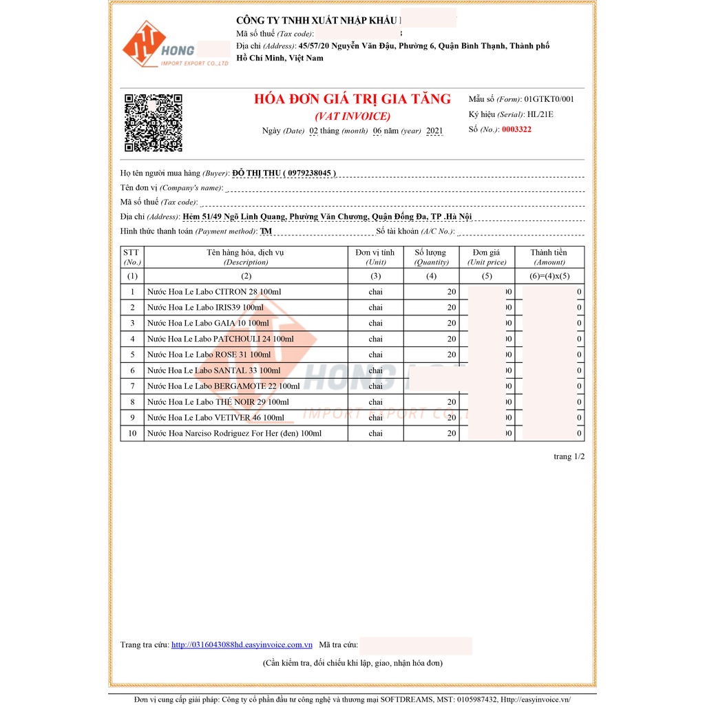Nước Hoa Le Labo Another 13 , nước hoa hương gỗ thơm , lưu hương lâu | Thế Giới Skin Care