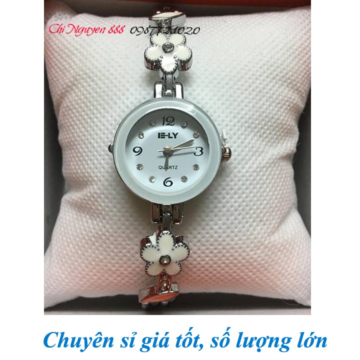 Đồng Hồ Nữ IE-LY Dây Hoa mai| Còn màu trắng| Ảnh thật