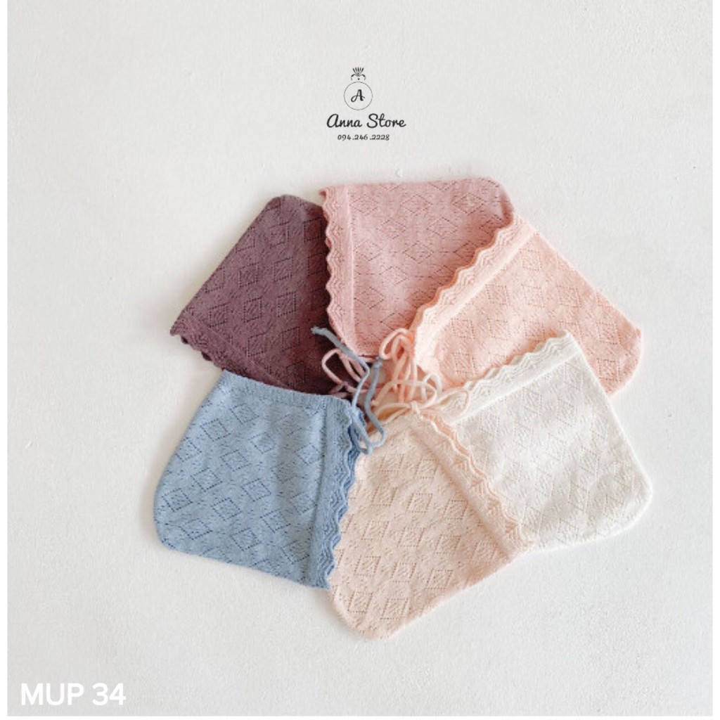 MUP 34: Mũ họa tiết ren cho bé