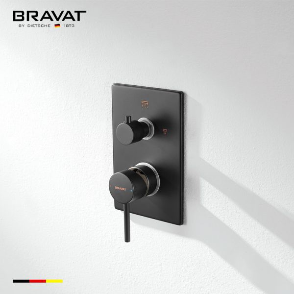 Mặt nạ sen âm tường màu đen Bravat P69193K-2-ENG