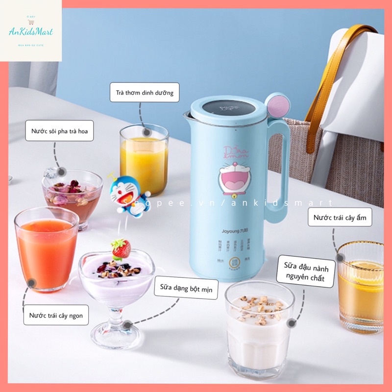 Máy làm sữa hạt mini đa chức năng Doraemon L4-L971XD Joyoung Line Friends