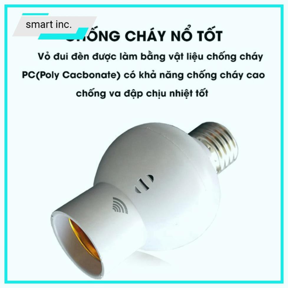 Đuôi Bóng Đèn E27 Cảm Biến Âm Thanh Cảnh Báo Tự Động Sáng Chuôi Đui Đèn Cảm Ứng Hồng Ngoại Chuyển Động Treo Ngoài Trời .