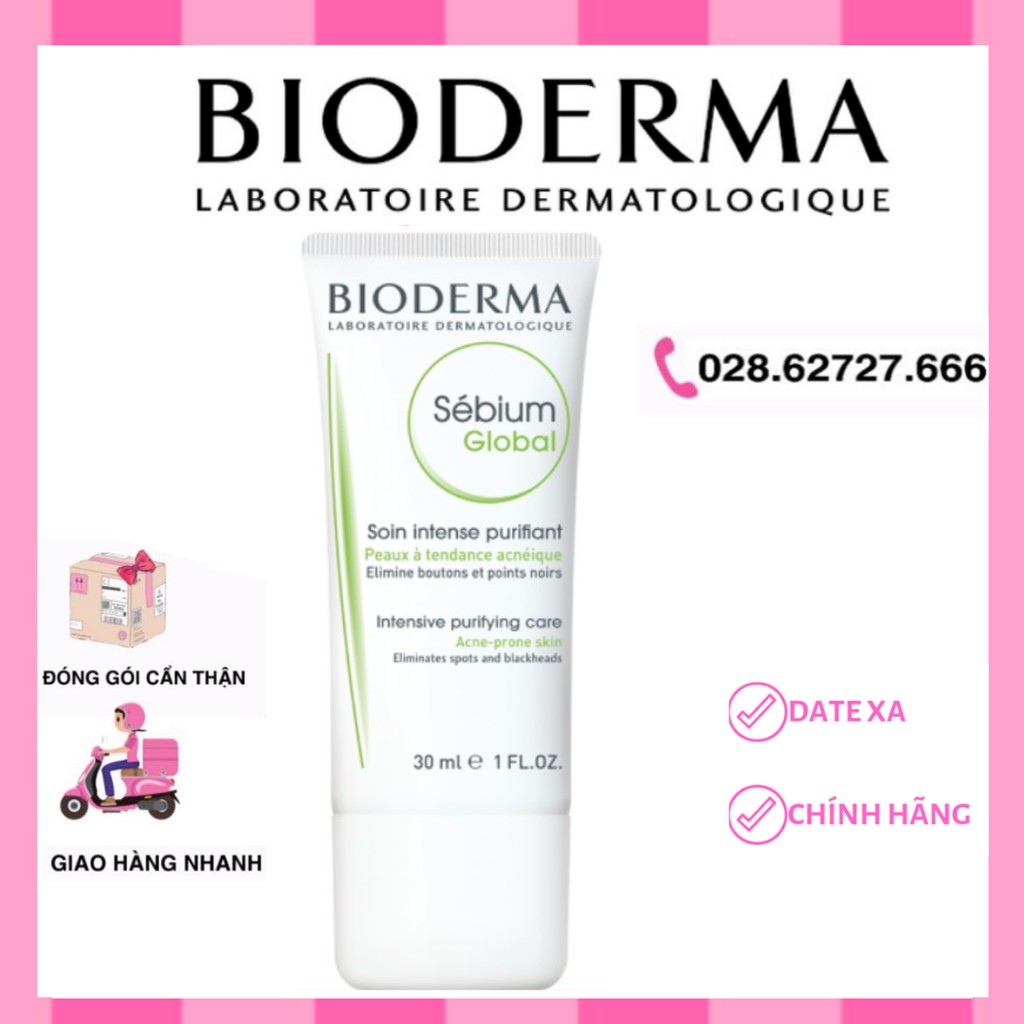 Kem Dưỡng Cho Da Dầu Mụn Bioderma Sebium Global (30ml)