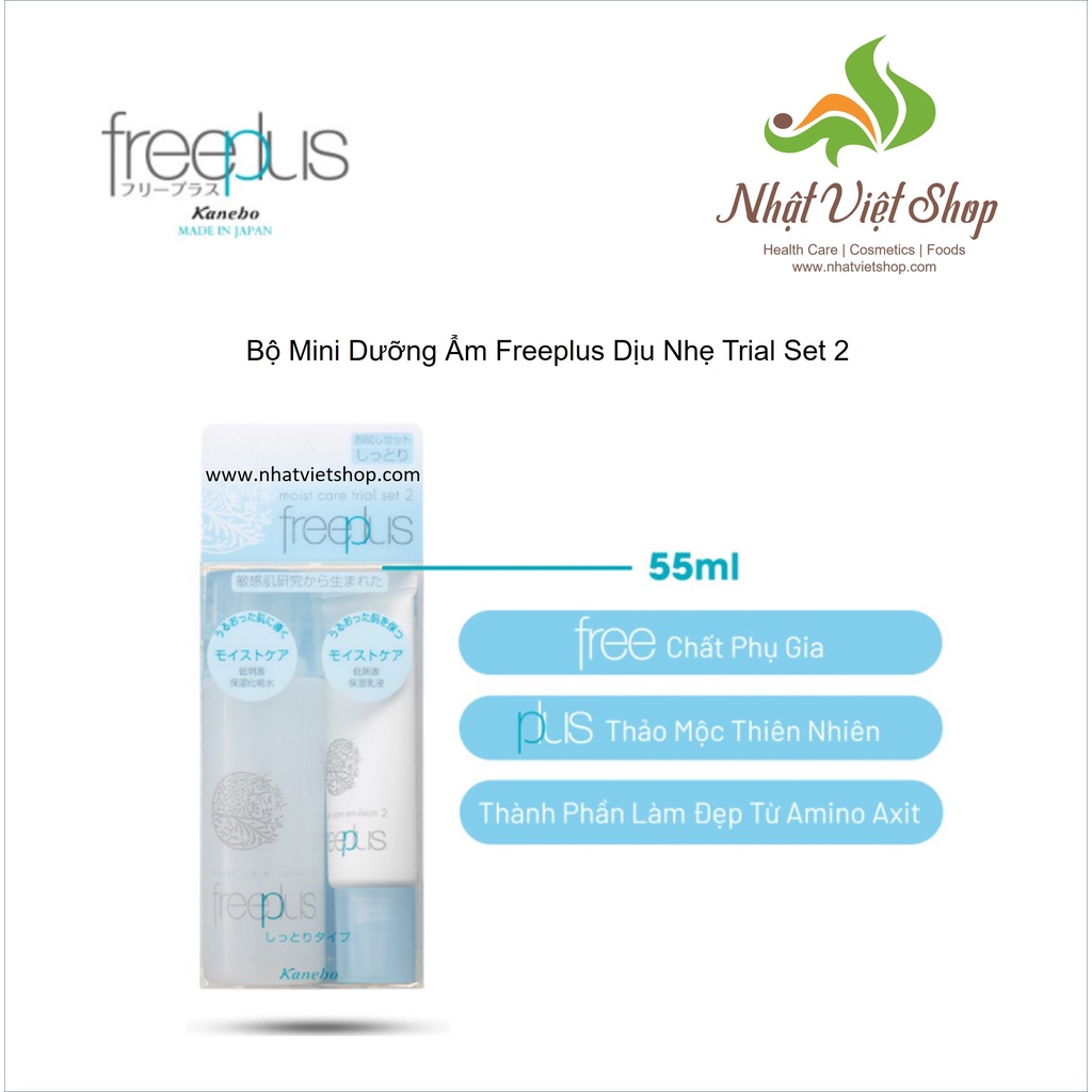 Freeplus - Bộ Mini Dưỡng Ẩm Dịu Nhẹ Freeplus Moist Care Trial Set