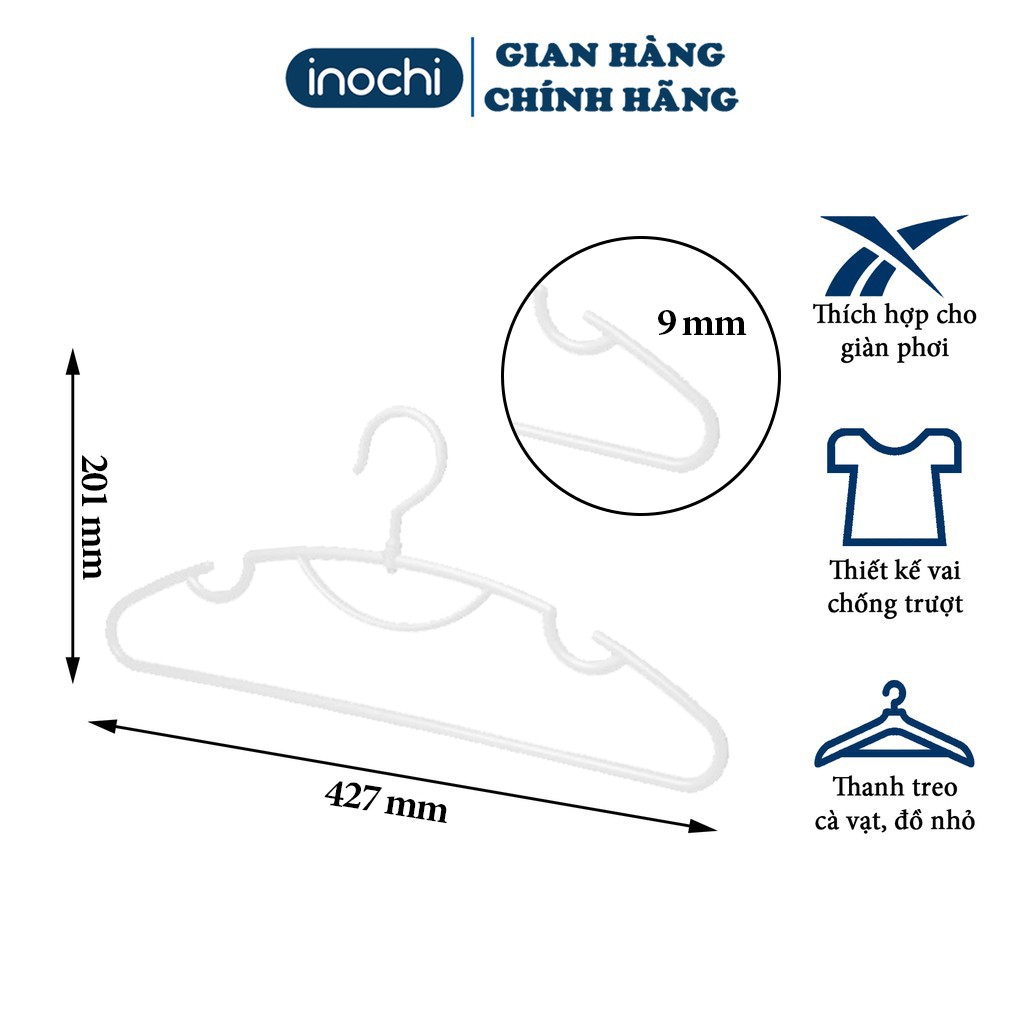 Móc treo quần áo - Móc treo đồ đa năng Inochi giúp quần áo gọn gàng tiết kiệm không gian