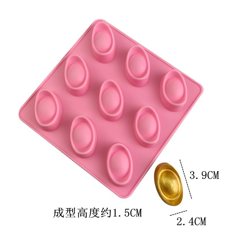 Khuôn silicon thỏi vàng