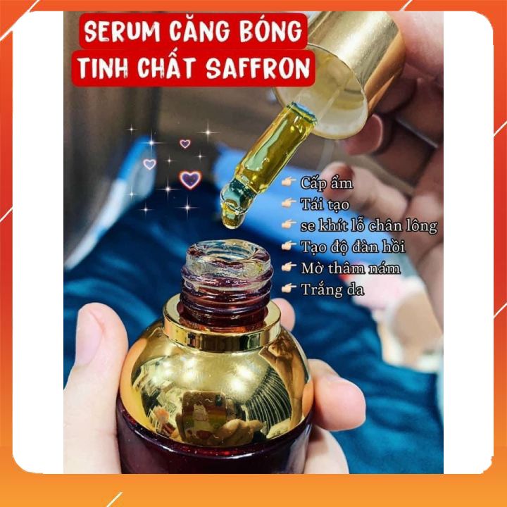 SERUM Căng Bóng Tinh Chất SAFFRON Giúp Mờ Thâm N.á.m, Tạo Độ Đàn Hồi Tốt Cho Da