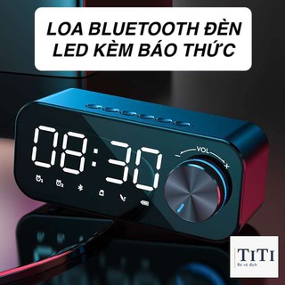 [FREESHIP] Loa bluetooth đèn led - đồng hồ báo thức mẫu đẹp B126