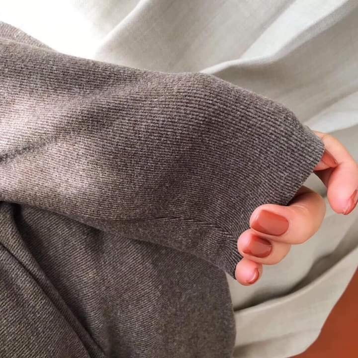 Áo giữ nhiệt nữ FREESHIP Áo Len Cổ Lọ Xuất Nhật MoTie (Túi Zip) .