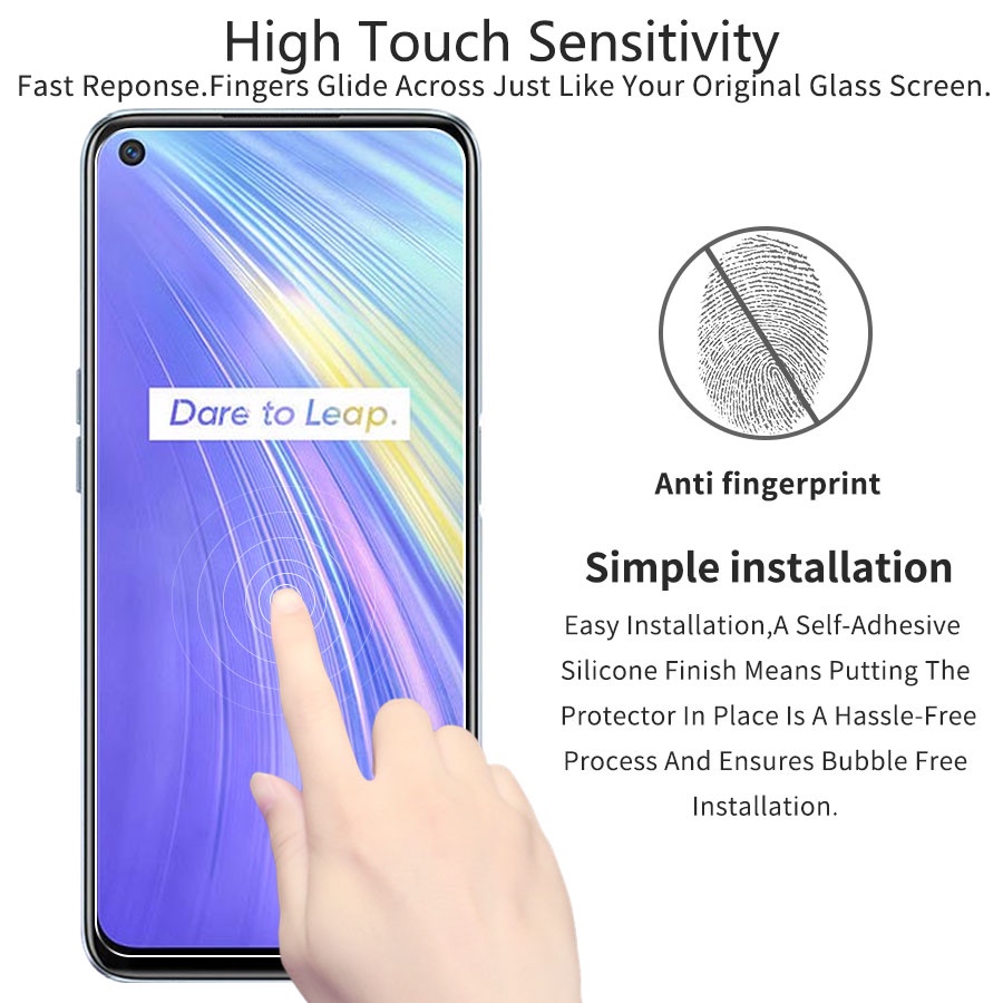 Kính cường lực trong suốt Cho Realme 9 8 5G 8i 7 7i 6 6i 5 5i 3Pro C35 C2 C3 C11 2021 C12 C15 C17 C21 C21Y C25 C25S C25Y XT Narzo 20 30A 50A Prime 50A Prime 50A