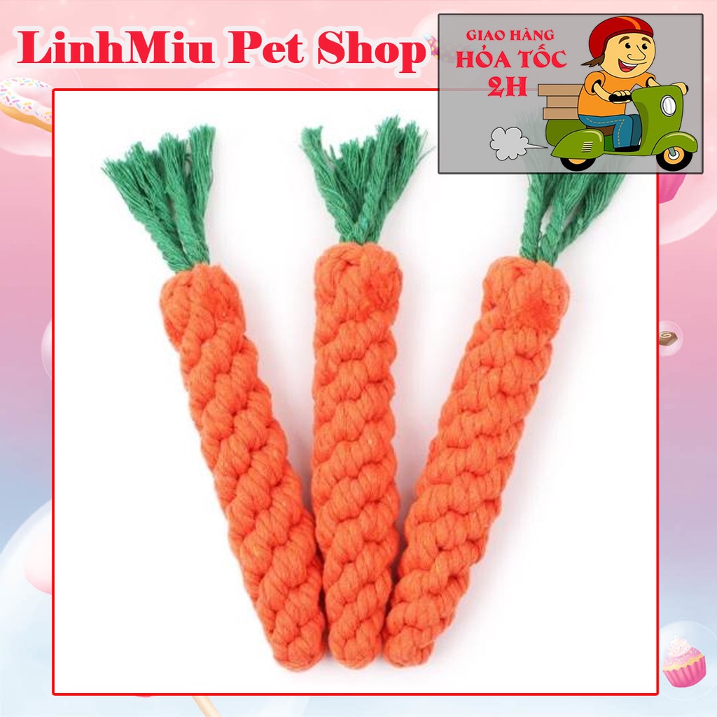 Đồ Chơi Chó Mèo Hình Củ Cà Rốt