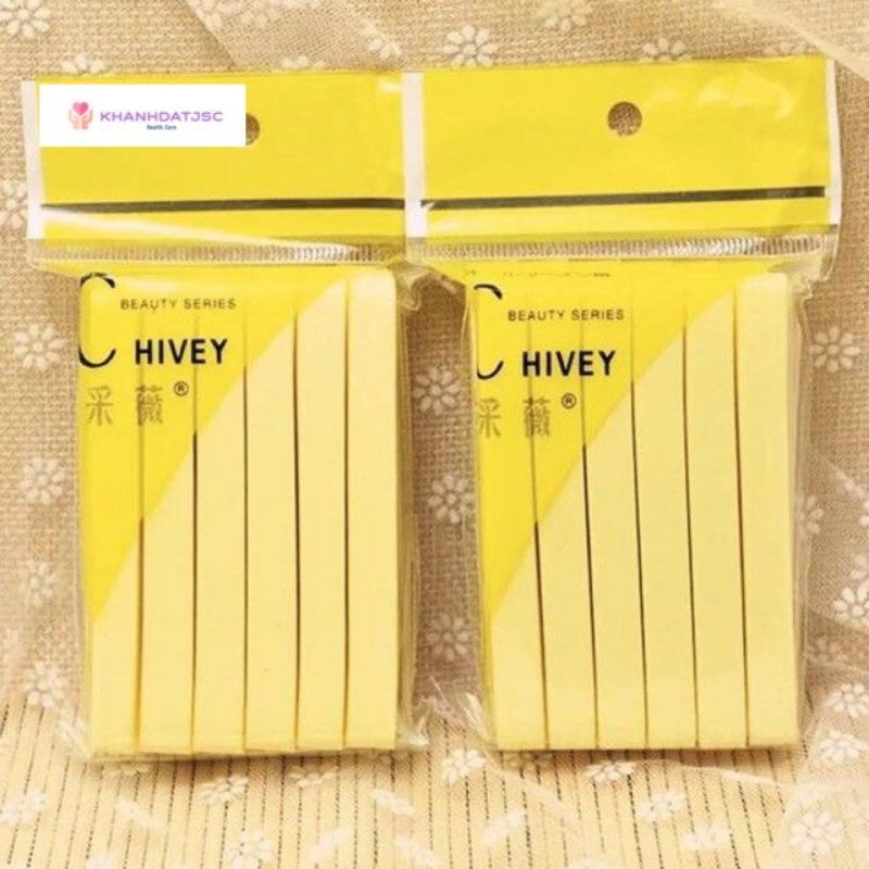Bông mút nở/ bông bọt biển Chivey 12 miếng/ gói dùng tẩy trang, rửa mặt
