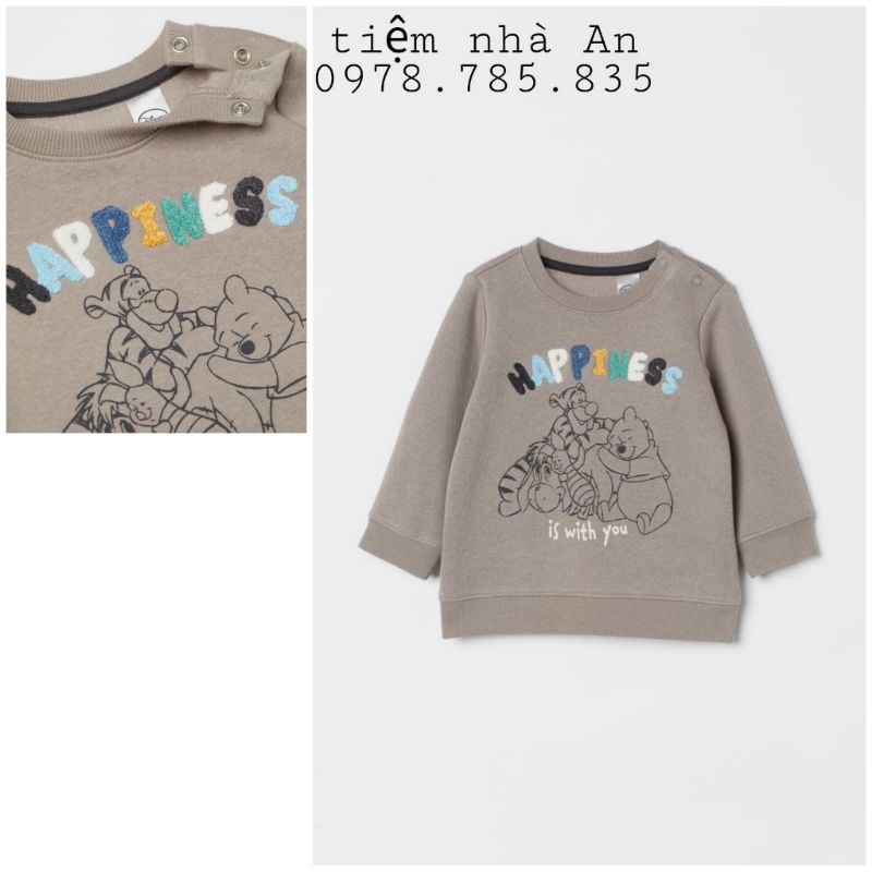 áo nỉ cho bé trai , áo thu đông dài tay , áo nỉ bé gái , hàng hm xuất dư mẫu mickey bé nào cũng mê - tiệm nhà an