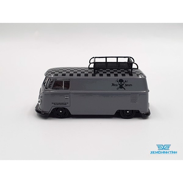 Xe Mô Hình Volkswagen T1 Panel Van Mean Streets 1:64 Schuco &amp; Tarmac ( Xám )