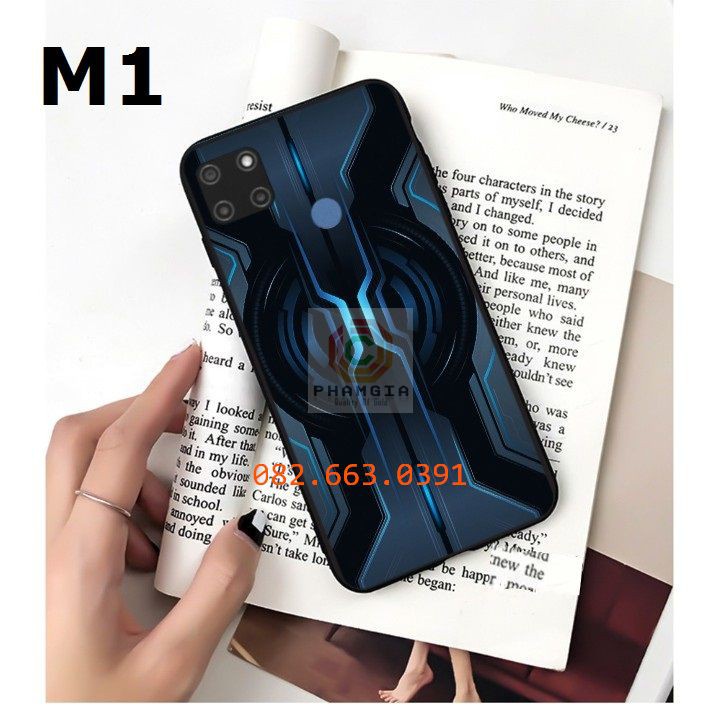 Ốp lưng Realme C12 in hình GD-hoa cúc công nghệ Lưng kính chống bể
