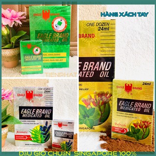 Dầu gió con ó Eagle Brand 24ml (vàng và trắng) - Hàng xách tay