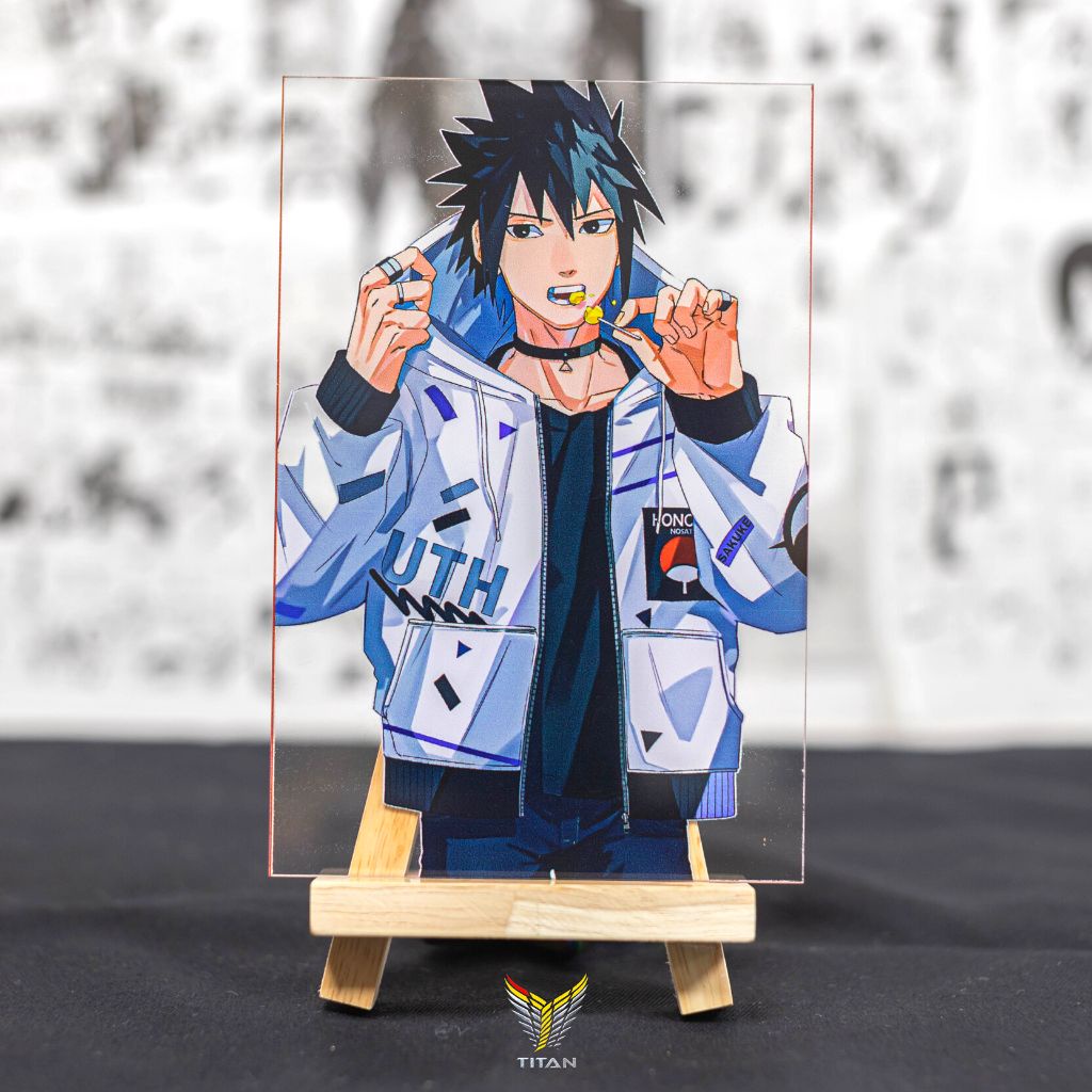 Tranh kính anime chủ đề Anime Hip hop style,Onepiece, Dragon Ball, Naruto trang trí góc học tập, decor bàn làm việc