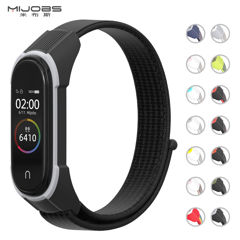 XIAOMI MI Dây Đeo Nylon Cho Đồng Hồ Thông Minh Xiaomi Mi Band 5 Band 4 Phiên Bản Quốc Tế 3 Bản Quốc Tế