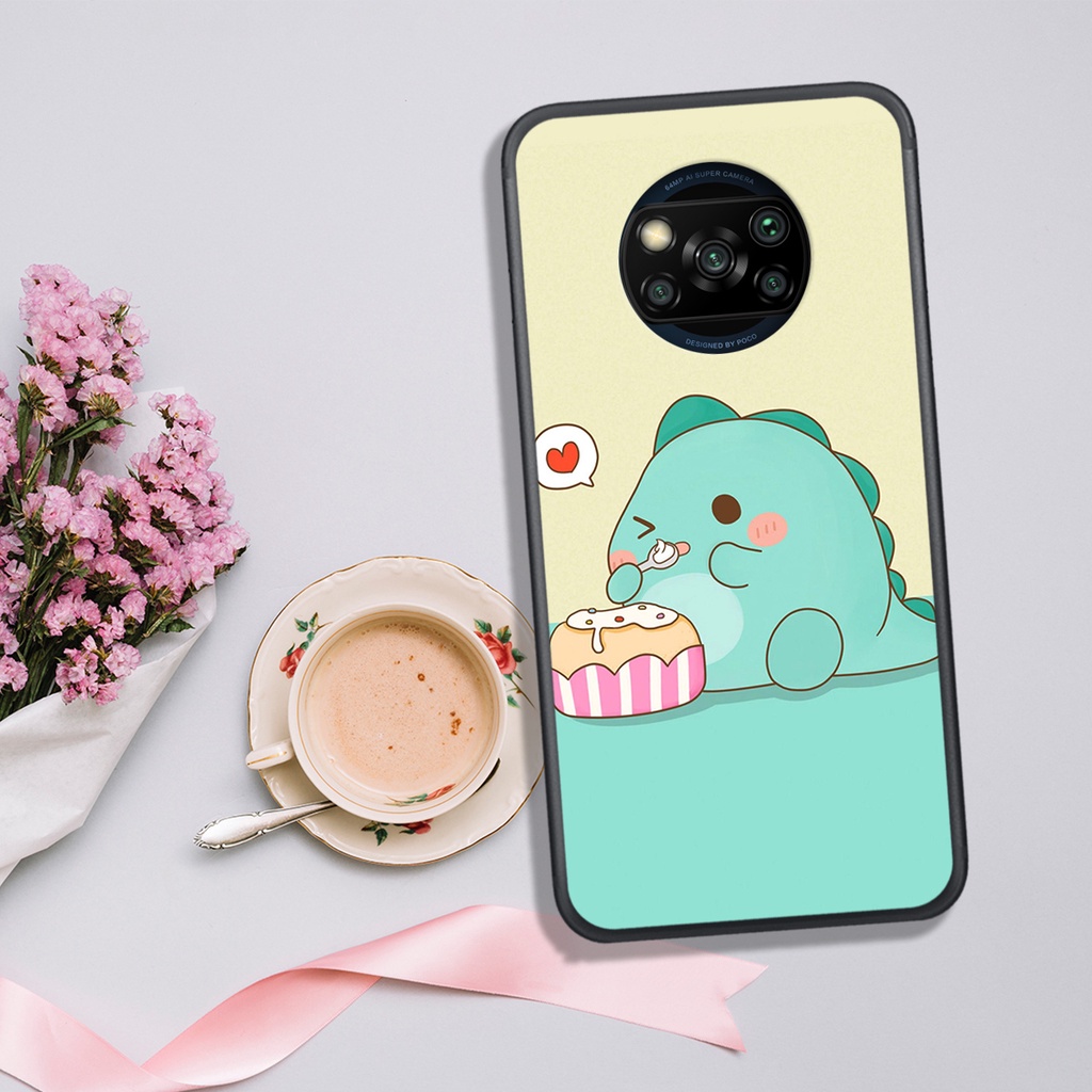 [HOT]ỐP XIAOMI  POCO X3 , IN HÌNH KHỦNG LONG CHIBI SIÊU DỄ THƯƠNG.