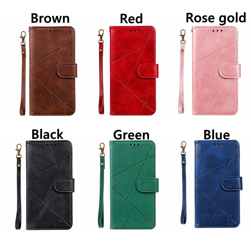 For Samsung A7 2018 M20 M10 A10 A30s A50s A50 A70 Plain weave Geometric figure leather case | BigBuy360 - bigbuy360.vn