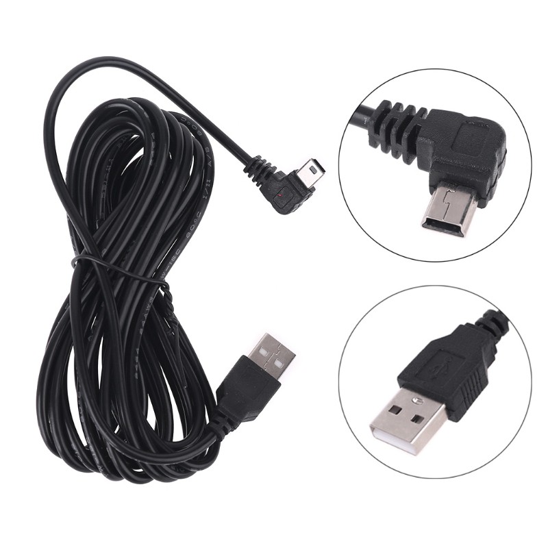 Dây Cáp Sạc USB Mini DVR 3.5m Cho Camera Hành Trình Dash Cam 5V / 2A