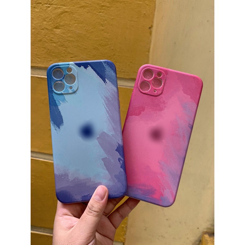 Ốp lưng viền vuông loang màu cẩm thạch bảo vệ camera IPHONE 7 / 8 / PLUS / X / XS / MAX /11 / 12 / PRO / MAX