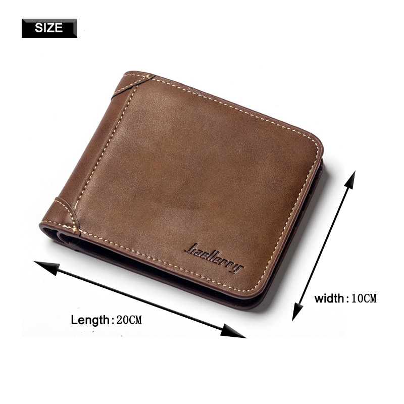 Wemitom Vintage Men Leather Brand Luxury Wallet Leather Short Slim Male Ví tín dụng Chủ thẻ tín dụng Coin Pocket